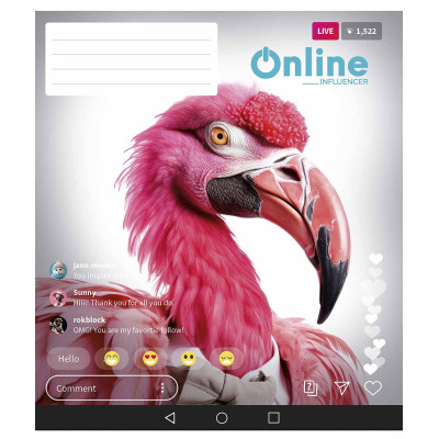 Зошит Школярик Online 48 аркушів клітинка (048-3420K) Вінниця - фото 3