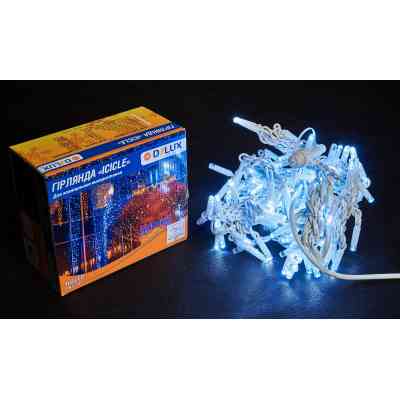 Гірлянда Delux ICICLE flash 108LED 2 х 1 м білий / білий IP44 EN (90012939) Вінниця