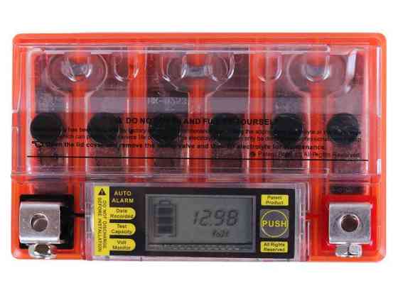 Аккумулятор 4АH YTX4L-BS гелевый 113*70*85mm С ДИСПЛЕЕМ оранжевый Мукачево