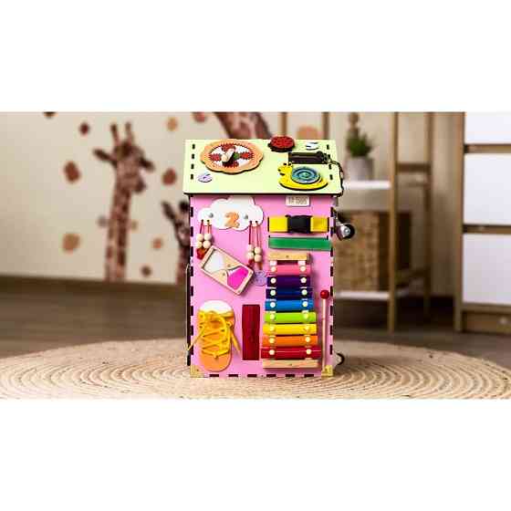 Розвиваюча іграшка Бізікуб "Будинок" TG200111 рожевий, 55х30х30 см Вінниця