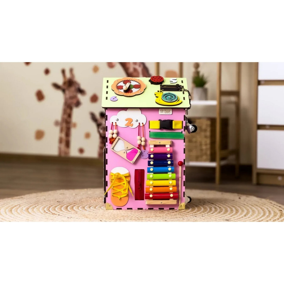 Розвиваюча іграшка Бізікуб "Будинок" TG200111 рожевий, 55х30х30 см Вінниця - фото 4