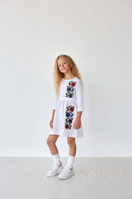 Детское платье-вышиванка вышитое платье 