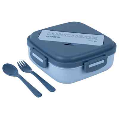 Ланч-бокс дитячий Kite з розділювачем 1100 мл, блакитний (K23-186-2) Вінниця
