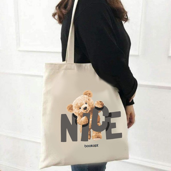 Екошопер BookOpt BK4054 Nice Teddy Bear бежевий Луцк - изображение 4