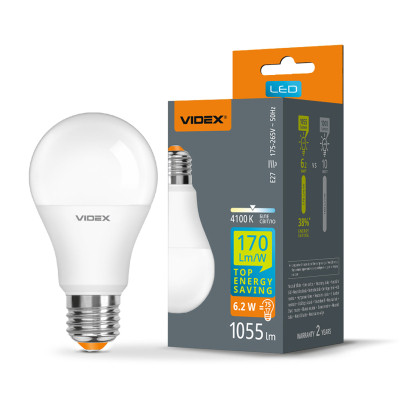 Лампочка Videx LED A60h 6.2W E27 4100K (VL-A60h-62274) Винница - изображение 3
