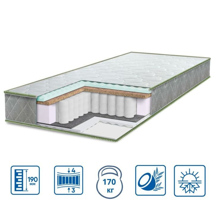 Ортопедичний матрац PULSON "2 в 1" серія PULSON ТМ Еurosleep 80х190 Харків - фото 1