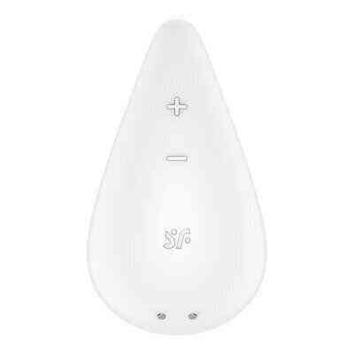 Вибратор для наружной стимуляции Satisfyer Dew Drop White, 2 мотора, 12 режимов, мягкий корпус Sex Aura Киев