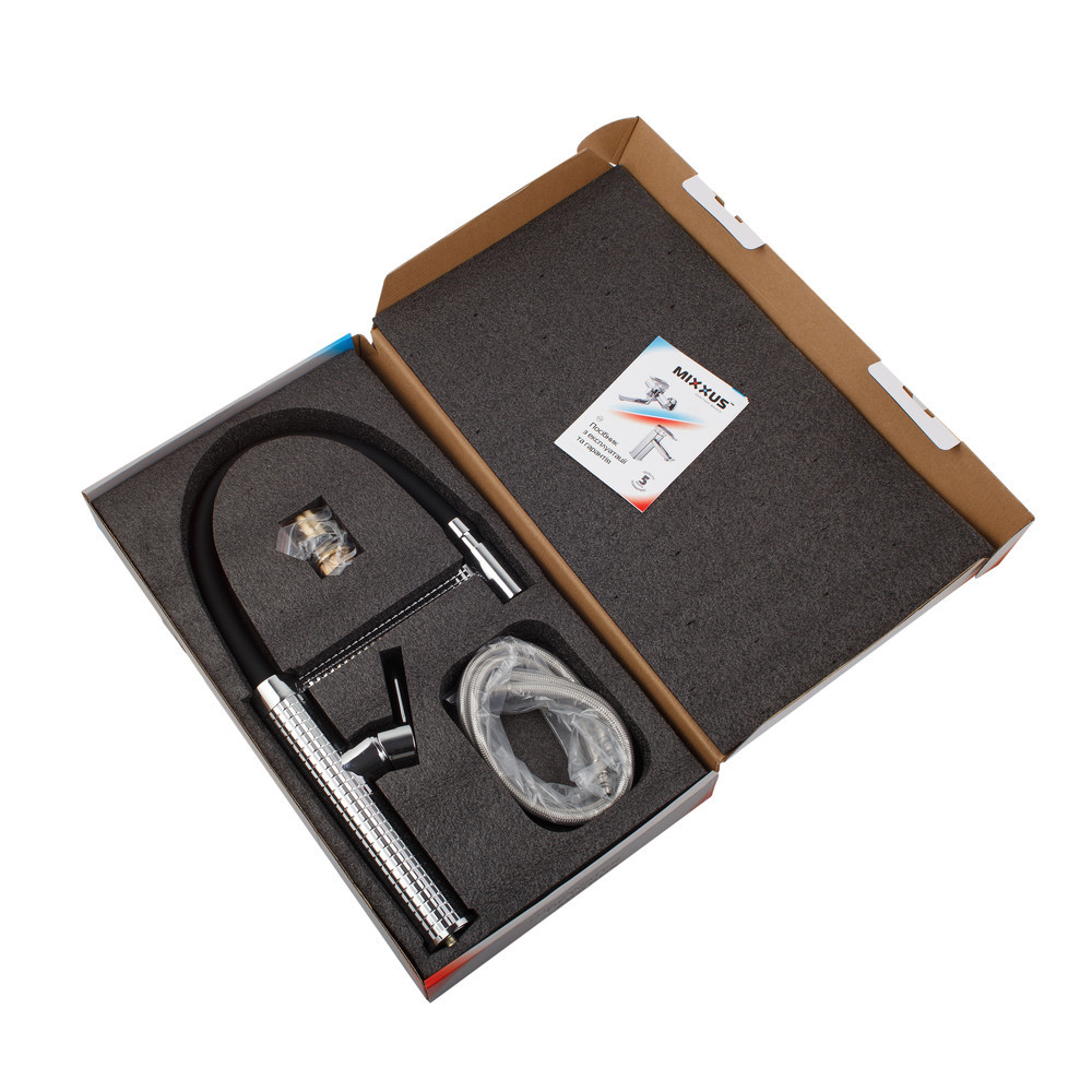 Кухонний змішувач Mixxus Premium Oliwer 017 REFL.BLACK MI6965 Харків - фото 8