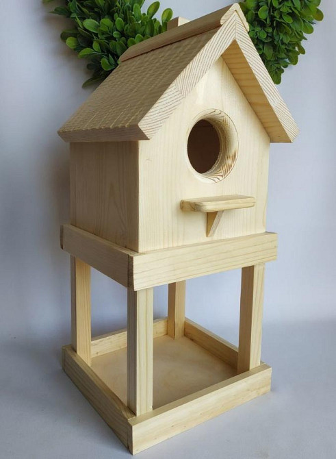 Годівниця зі шпаківнею "Пеструшка" бланже Миколаїв - фото 2