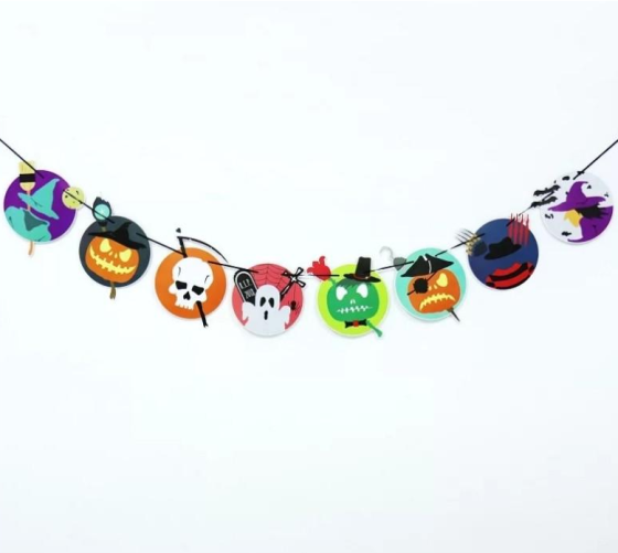 Гірлянда Хелловін на стіну 280 см різнобарвний Київ
