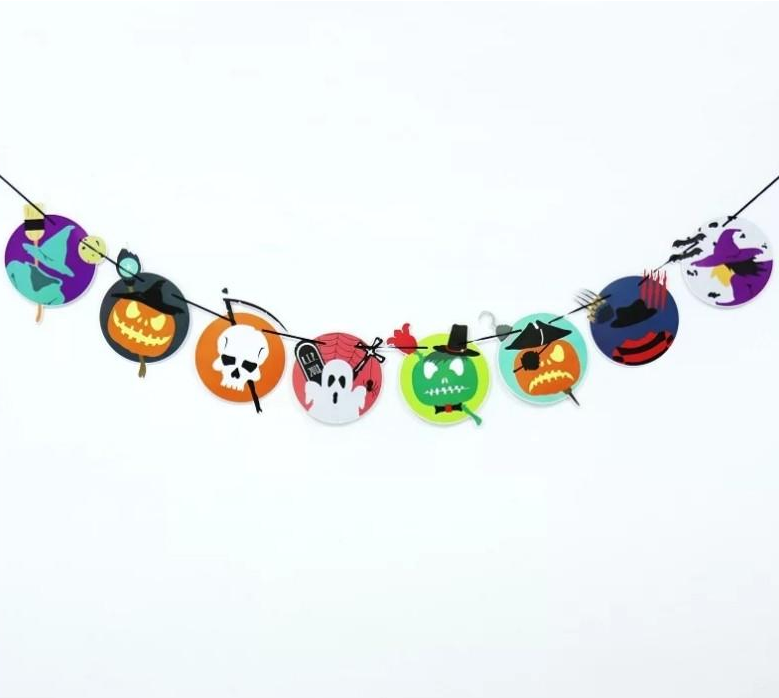 Гірлянда Хелловін на стіну 280 см різнобарвний Київ - фото 1