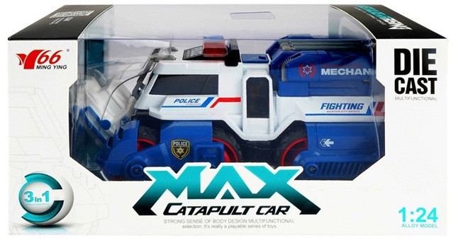 Игрушка CARS S Полицейская Боевая машина 3в1Pull-back с катапультой и пушками, со светом и звуком 1:24 (CJ-4849897) (7120495) Киев - изображение 2