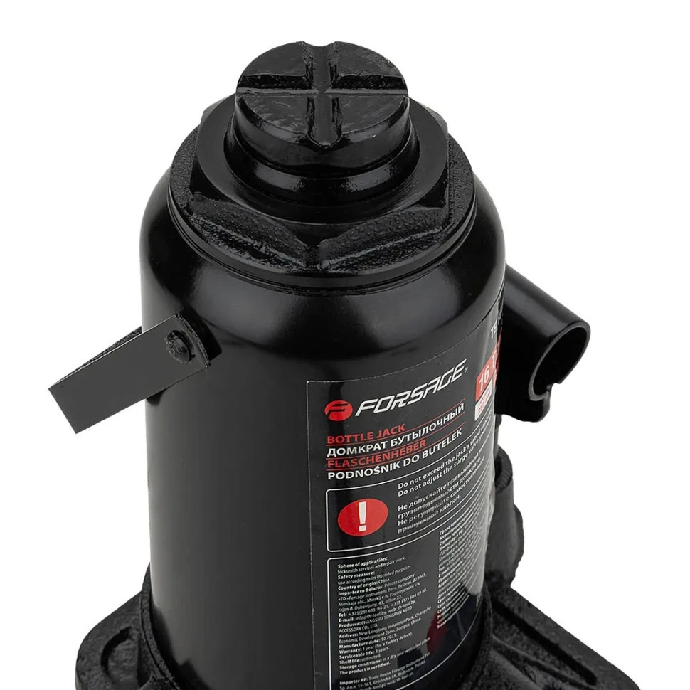 Домкрат пляшковий (205-390мм) 16т Forsage F-T91604DS Одеса - фото 4