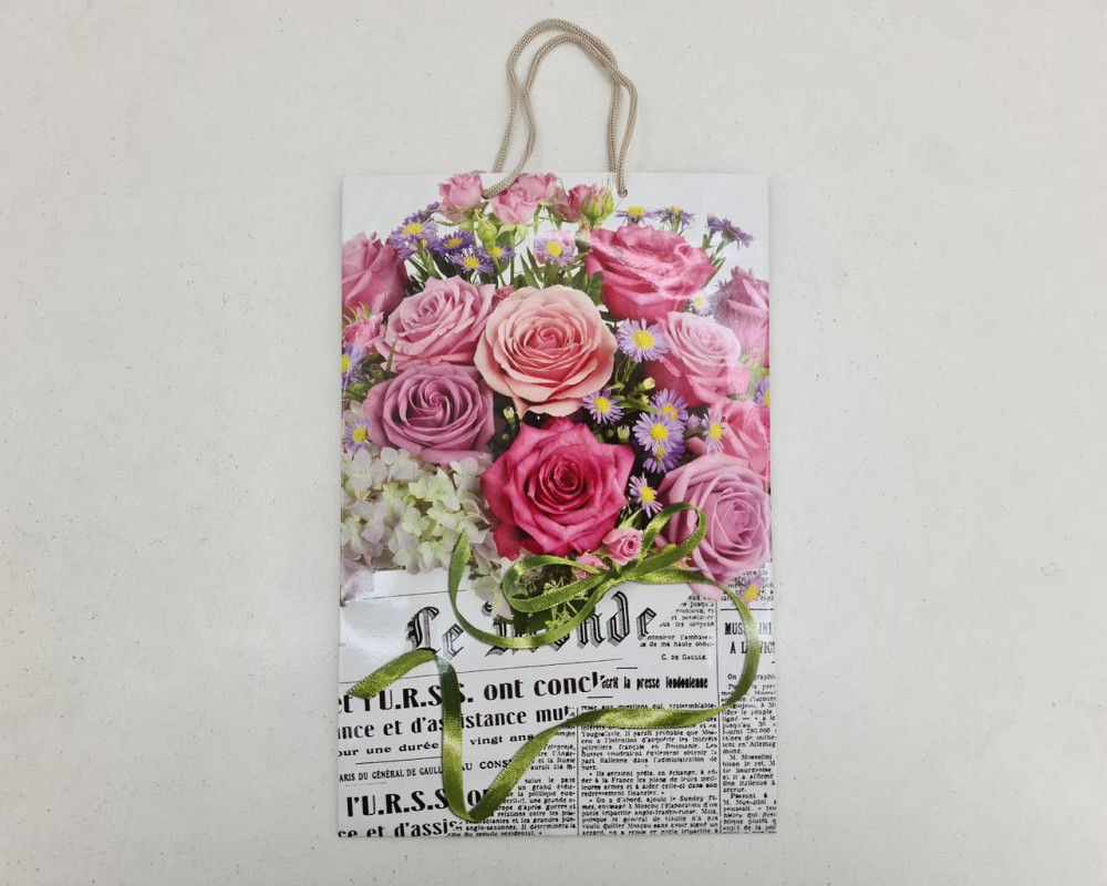 Большой бумажный пакет вертикальный  25/37/8(артBV-071) (12 шт) Харьков - изображение 2