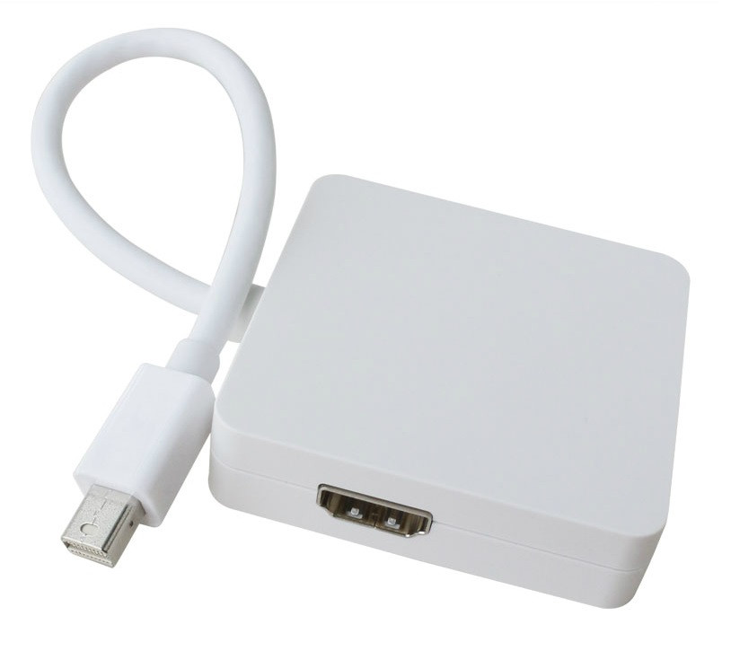 Перехідник mini DisplayPort M --> HDMI/DisplayPort/DVI (24+5), FHD 1080p, кабель 0.2 м Вінниця - фото 5