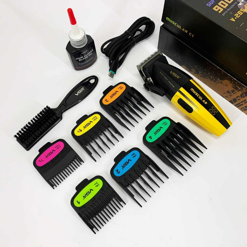 Бездротова машинка для стрижки для дому VGR V-285 Професійний тример гоління RU-28 Київ - фото 9