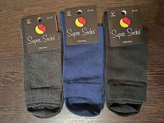 Шкарпетки чоловічі високі. Класичні чоловічі шкарпетки (3 шт.) SuperSocks. Розмір 42-44 Київ