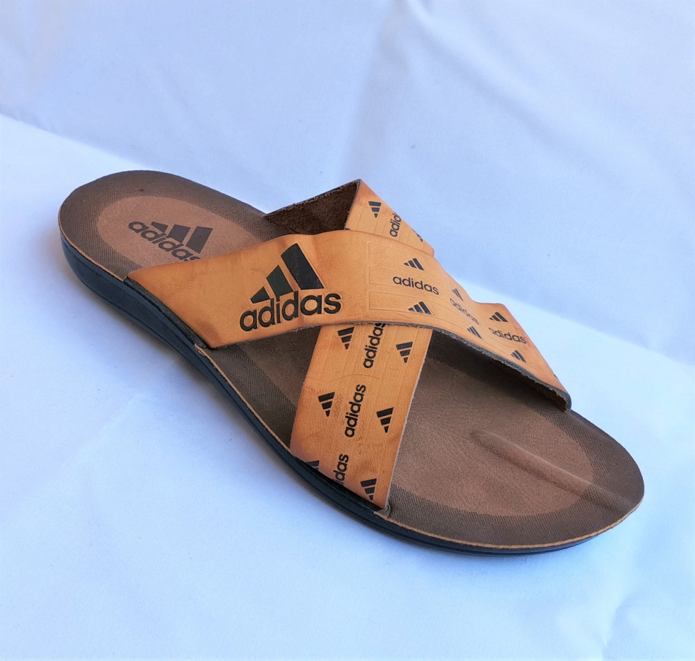 Мужские Шлёпанцы Тапочки Adidas Сланцы Рыжие Адидас ( размеры: 40,41,42,43,44,45) Днепр - изображение 7