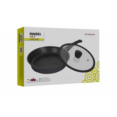 Сковорода Ringel Zitrone black с крышкой 28 см (RG-2108-28 BL) Винница - изображение 6