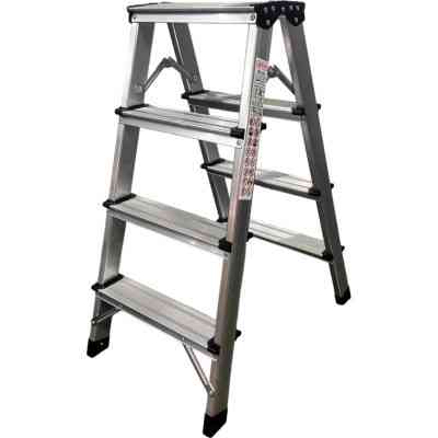 Драбина GTM cтрем`янка 4сх. верхня сходинка 0,78м, двостороння (KMH1204) Вінниця