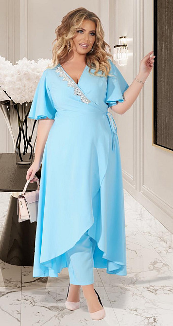 Ошатний костюм зі штанами великого розміру (52) Київ - фото 1