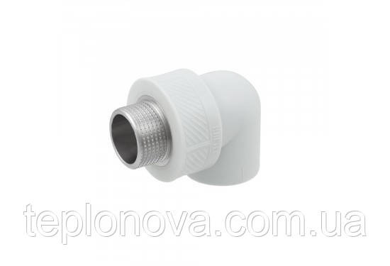 Кутник (Коліно) з різьбою PPR ø20х1/2'з (Поліпропілен) Raftec 20мм 1/2" RMU2001 Чернівці - фото 1