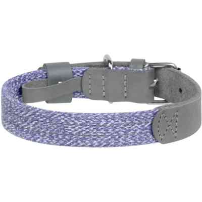 Нашийник для тварин WAUDOG Classic зі шкіри та відновленої бавовни S 15 мм х 27-36 см сірий (589011) Вінниця