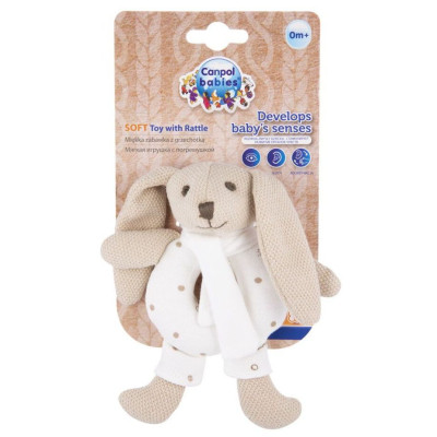 Погремушка Canpol мягкая Кролик бежевый (80/201_bei) Винница - изображение 5