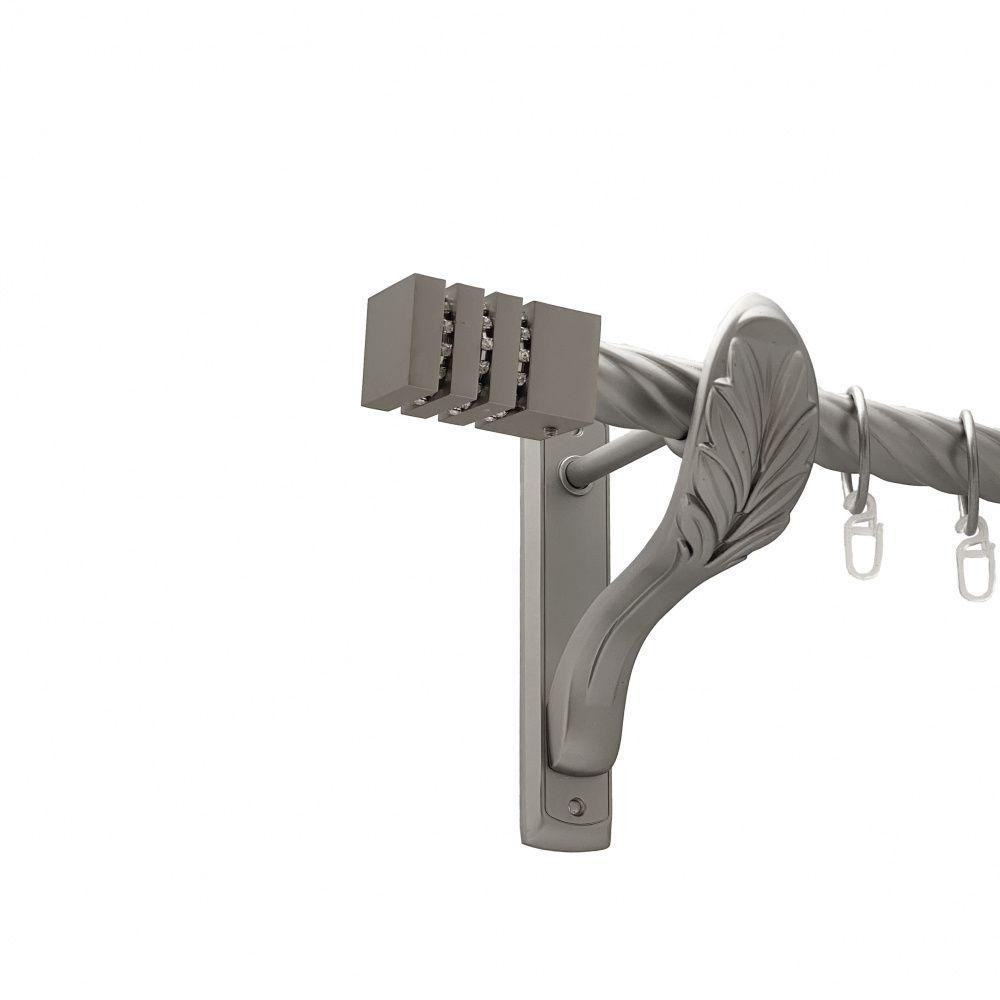 Карниз Orvit Ацтека металевий однорядний ретро скручена труба кільце металеве Сатин 25 мм 300 см (00-00011370) Львов - изображение 1