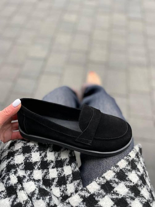 MOD GAR Лофери жіночі MOD GAR 9864 чорні (весна-осінь, замша натуральна) (5805) Коломия - фото 9