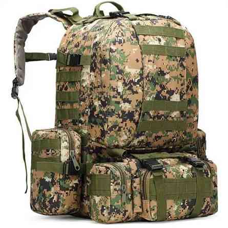 Тактичний великий рюкзак Мультикам TacticBag 45-55л з підсумками (Піксель) Вінниця