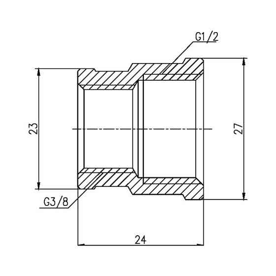 Муфта редукційна Thermo Alliance Forte 1/2"х3/8" ВВ SF357159 Київ