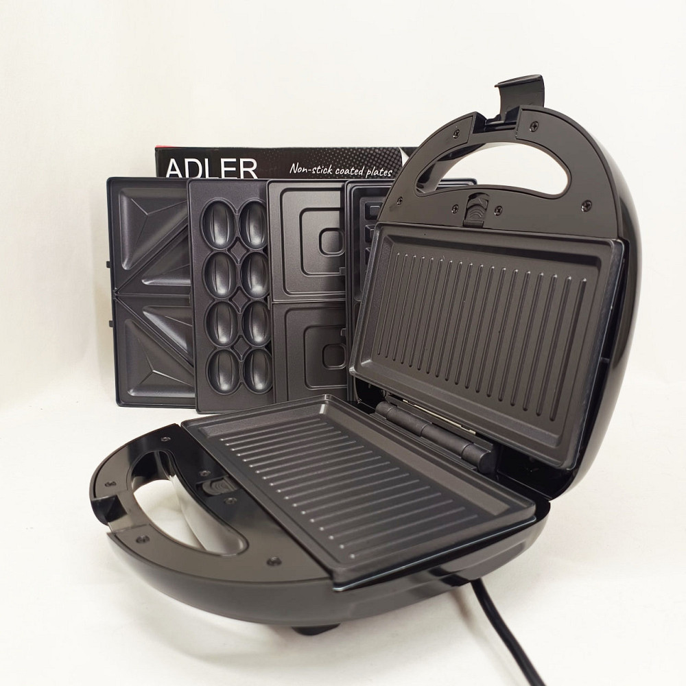 Кухонний гриль для дому, Універсальний гриль-сендвічниця, Горіхочка бутербродниця електрична JM-32 Львів - фото 11