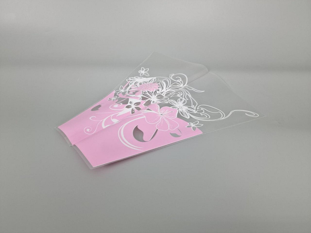 Упаковка конус под цветы ассорти h35/13низ/35верх розовый (100 шт) 153 (5) (100 шт) Харьков - изображение 1