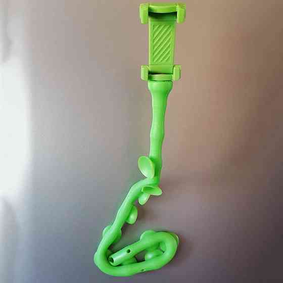 Гибкий держатель для телефона с присосками универсальный Cute Worm Lazy Holder. NF-118 Цвет: зеленый Киев