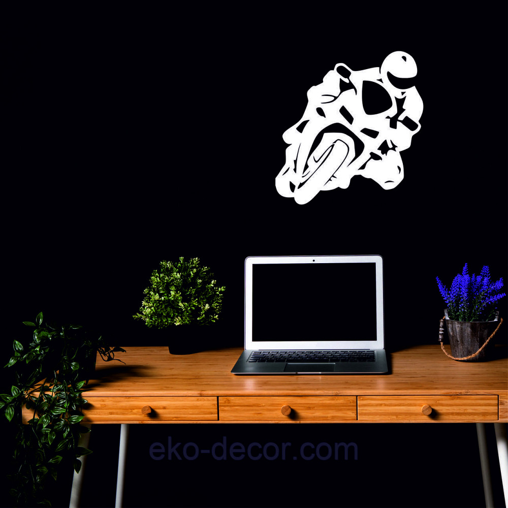 Декоративное настенное Панно «Мотоцыкл» Декор на стену 90*86 см, Белый Киев - изображение 6