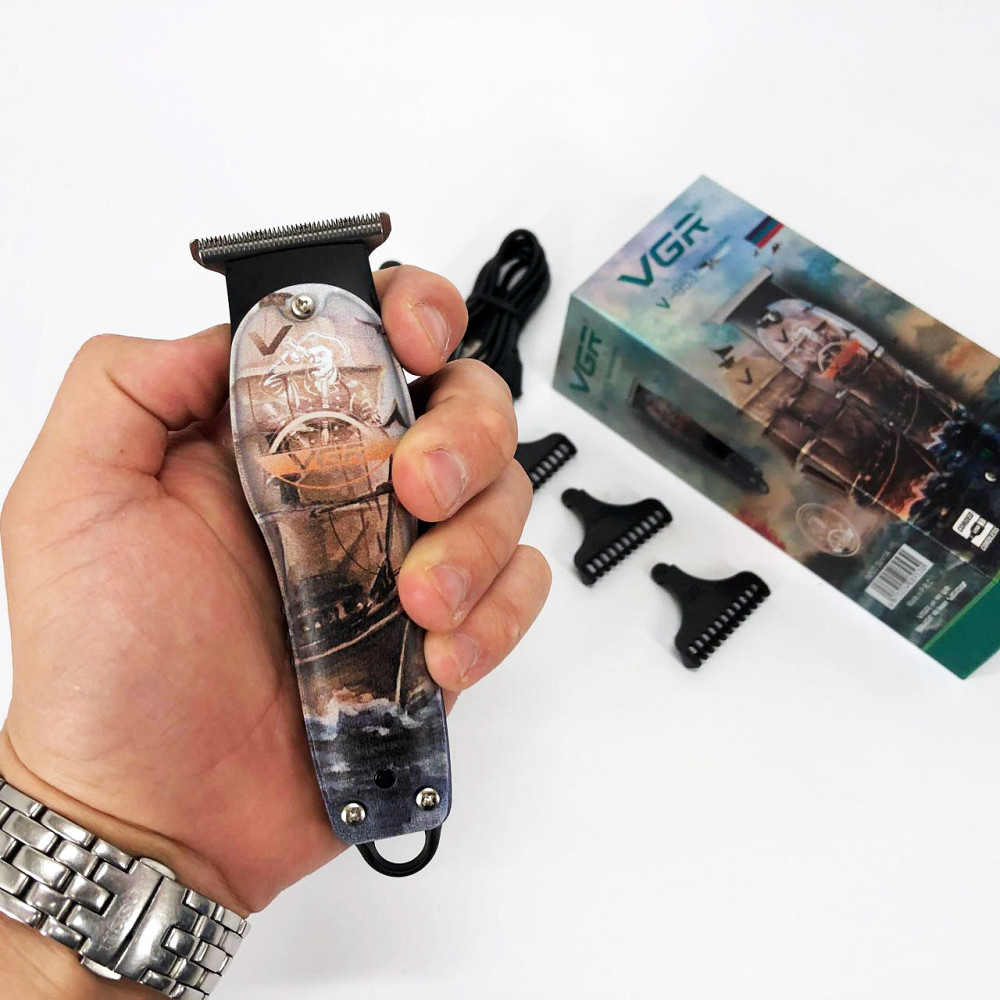 Машинка для стрижки волосся з мотором VGR V-953, Тример для скронь Класна машинка стрижки волосся RM-39 Львів - фото 14