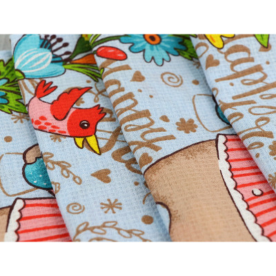 Рушник Руно вафельний набивний Великдень блакитний 45х60 см (205.15_Великдень блакитний_1) Вінниця - фото 6