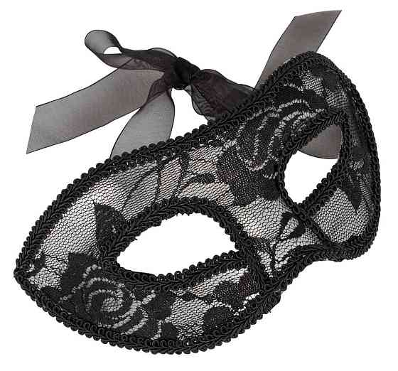 Маска на очі - 2480271 Cottelli Collection Lace Eye Mask Black Sex Aura Київ