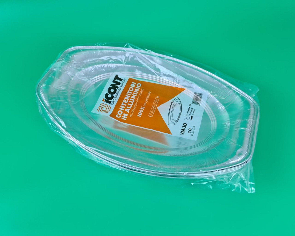 Круглый, пещевой, алюминиевый поднос 1430 мл 43G 10шт  (1 пачка) Харьков - изображение 1