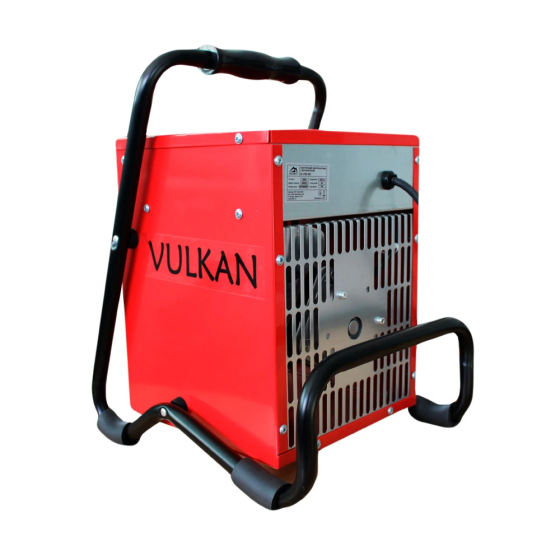 Мощный электрический тепловентилятор Vulkan SL-TSE-20C: 2000 Вт, 20 кв.м (366796) Киев