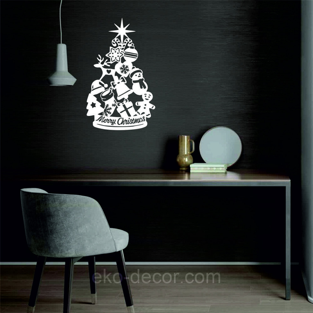 Декоративное настенное Панно «Новый год», Декор на стену 50*30 см, Белый Киев - изображение 7