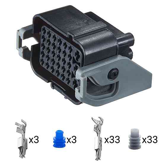 Електричний з'єднувач, 33-контактний, Ебу, Чорний, Пластик, Київ