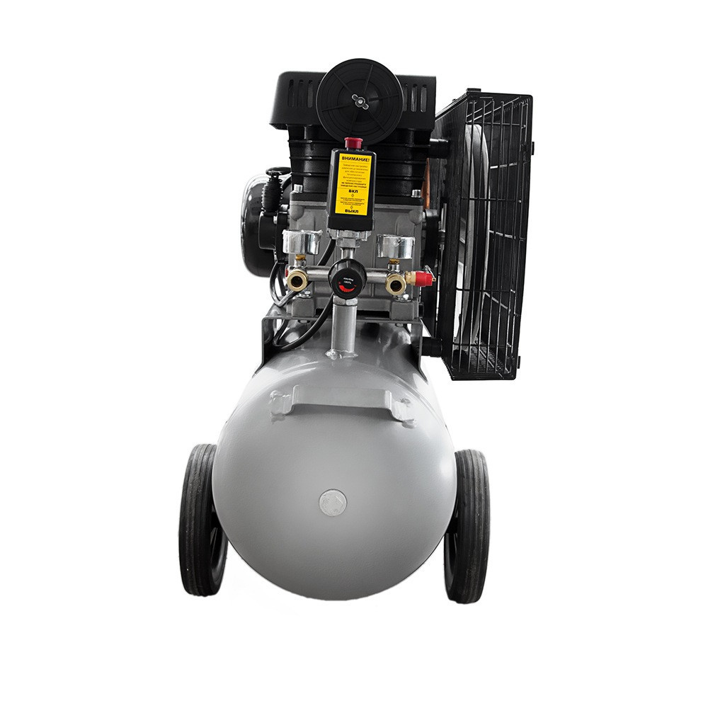 Компресор двоциліндровий ремінний (II) 2.5 кВт 335 л/хв 10бар 50 л (2 крани) SIGMA (7044121) Київ - фото 5