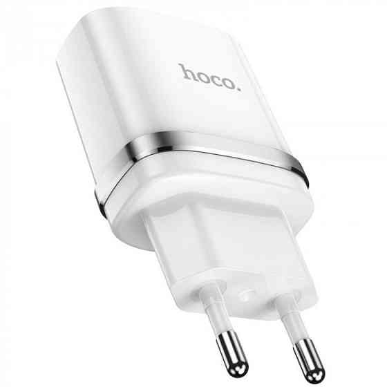 СЗУ HOCO N1 1USB/2.4A + USB - Lightning 12pc, сетевое зарядное устройство, Белый Каменец-Подольский
