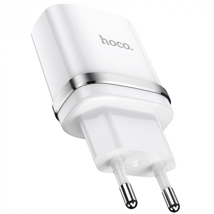 СЗУ HOCO N1 1USB/2.4A + USB - Lightning 12pc, сетевое зарядное устройство, Белый Каменец-Подольский - изображение 1