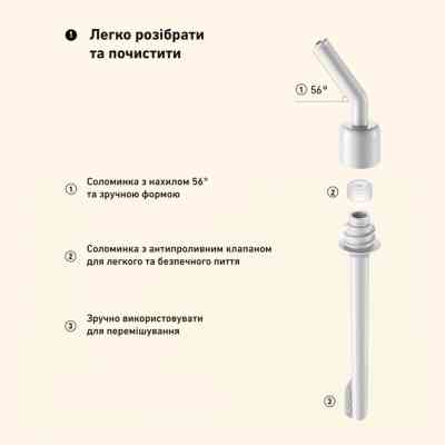Пляшка для води Buydeem CD1017 500 мл Oats White (CD1017-OW) Вінниця
