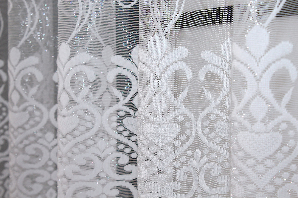 Тюль жаккард VR-Textil № 1322т Арка на кухню цвет белый 500х150 см (53-0051) Киев - изображение 4