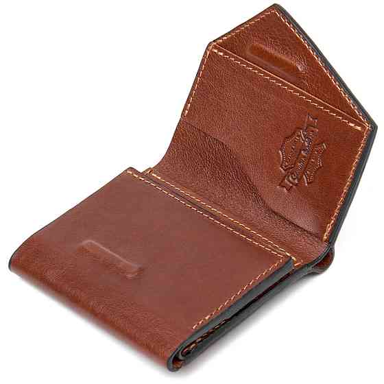 Оригінальне портмоне для чоловіків GRANDE PELLE 11464 Коричневий Київ