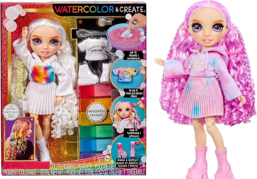 Лялька Рейнбоу Хай Розфарбуй мене  Rainbow High Watercolor. Харків - фото 2